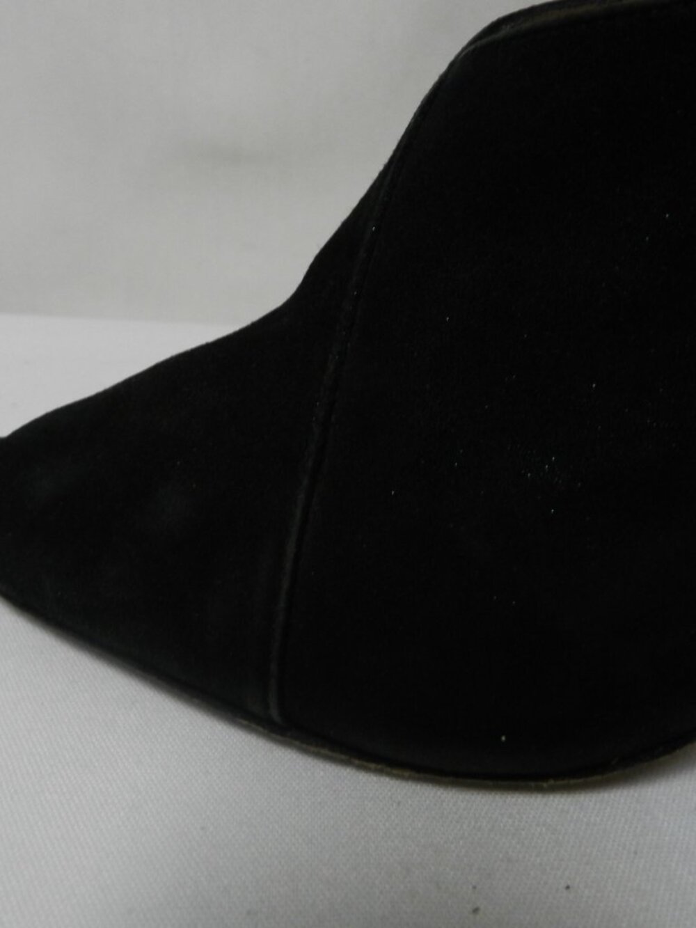 Repetto Size 39 US 8 Suede gold accent heeled ankle boots booties black shimmer - Picture 8 of 14